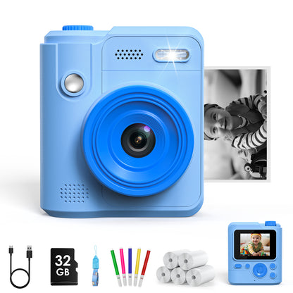Gofunly Kids Camera Instant Print, 1080P Digital Camera for Kids 3-12